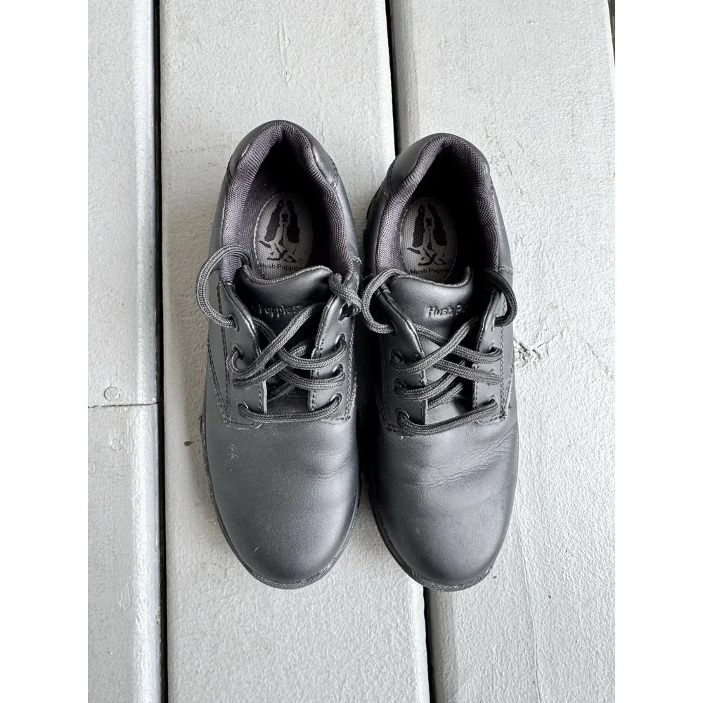 Hush Puppies Boys‎ Chad Oxford Uniform School Black Lace up Leather Upper 13.5